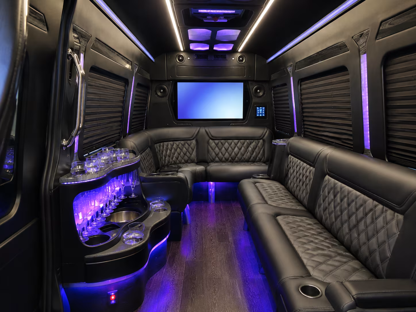 Austin Airport Shuttle & Transportation party bus exterior