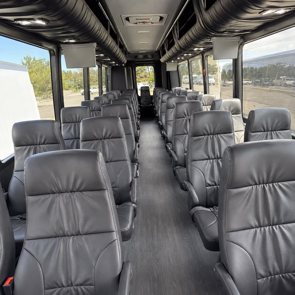 Austin Airport Shuttle & Transportation party bus interior
