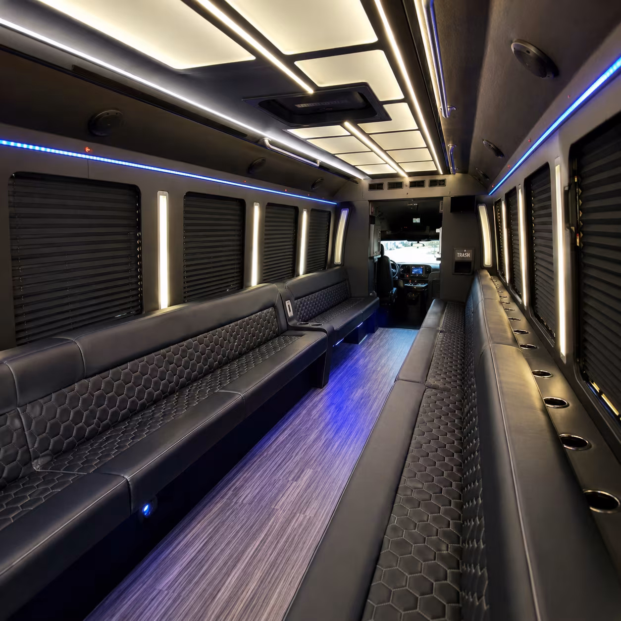 Austin Birthday, Sweet 16, & Quinceañera Transportation party bus exterior