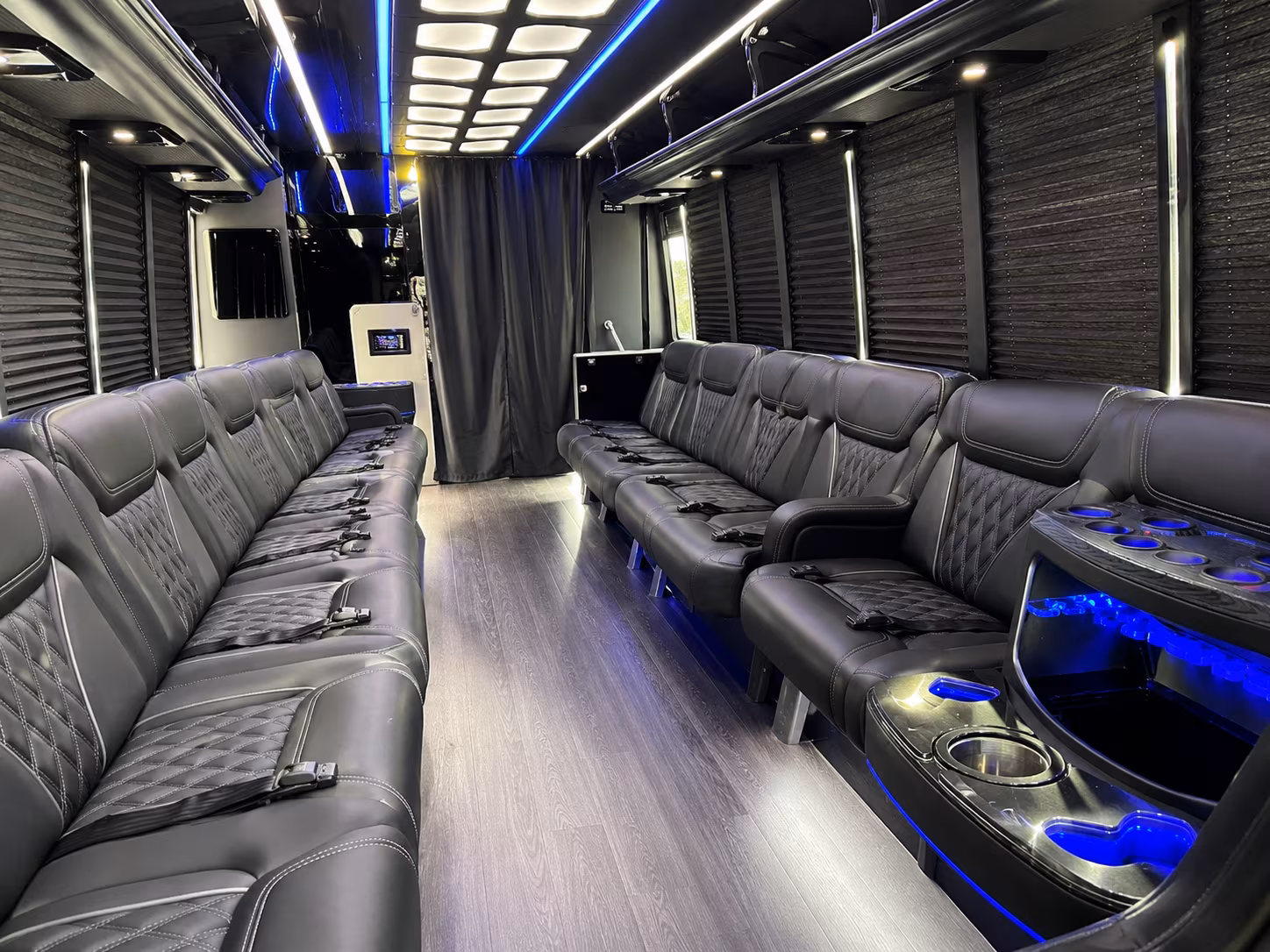 Austin Concert & Music Festival Transportation party bus exterior