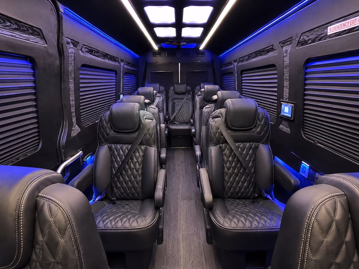 Austin Corporate Transportation party bus interior