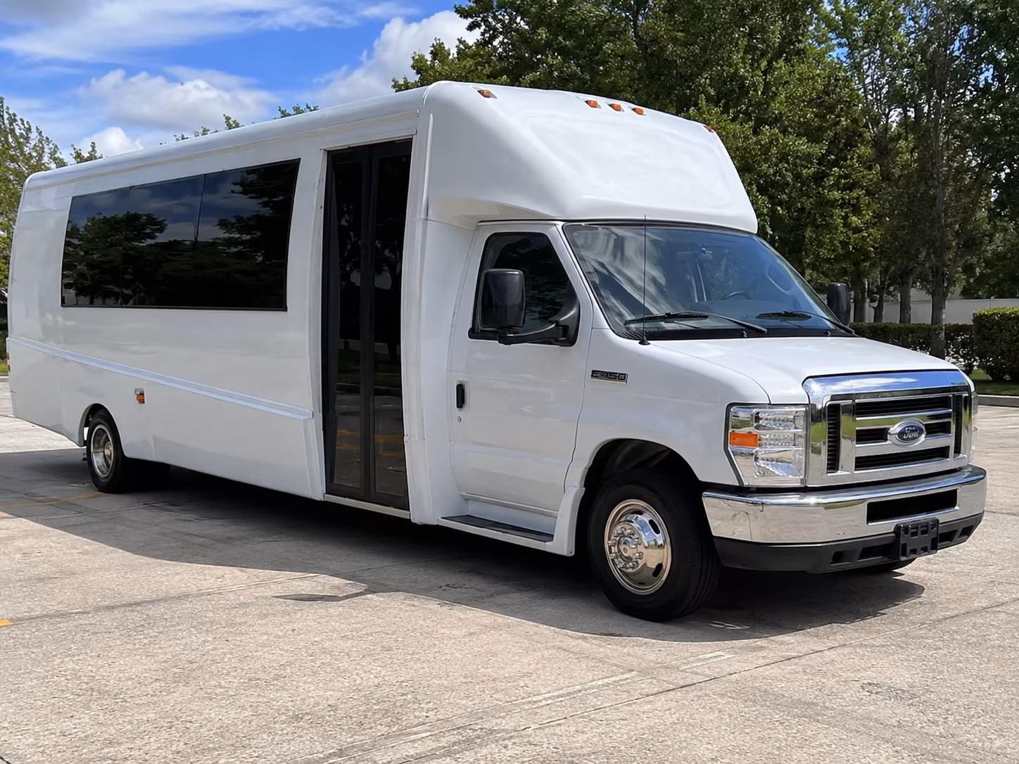 Austin Private Event Transportation party bus exterior