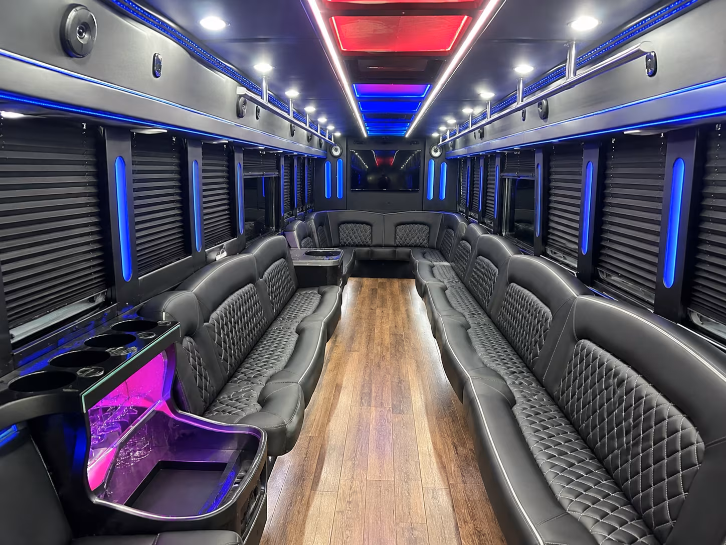 Austin Prom & Homecoming Transportation party bus exterior