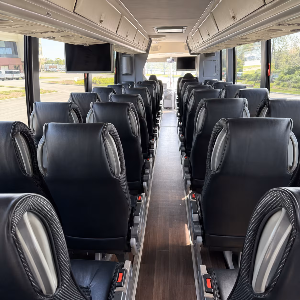 Austin School Event Transportation party bus exterior