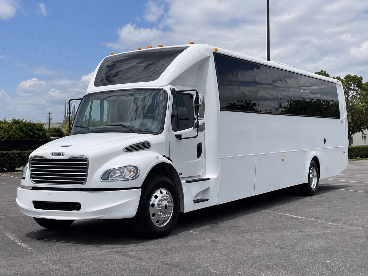 Austin Wedding Transportation party bus exterior