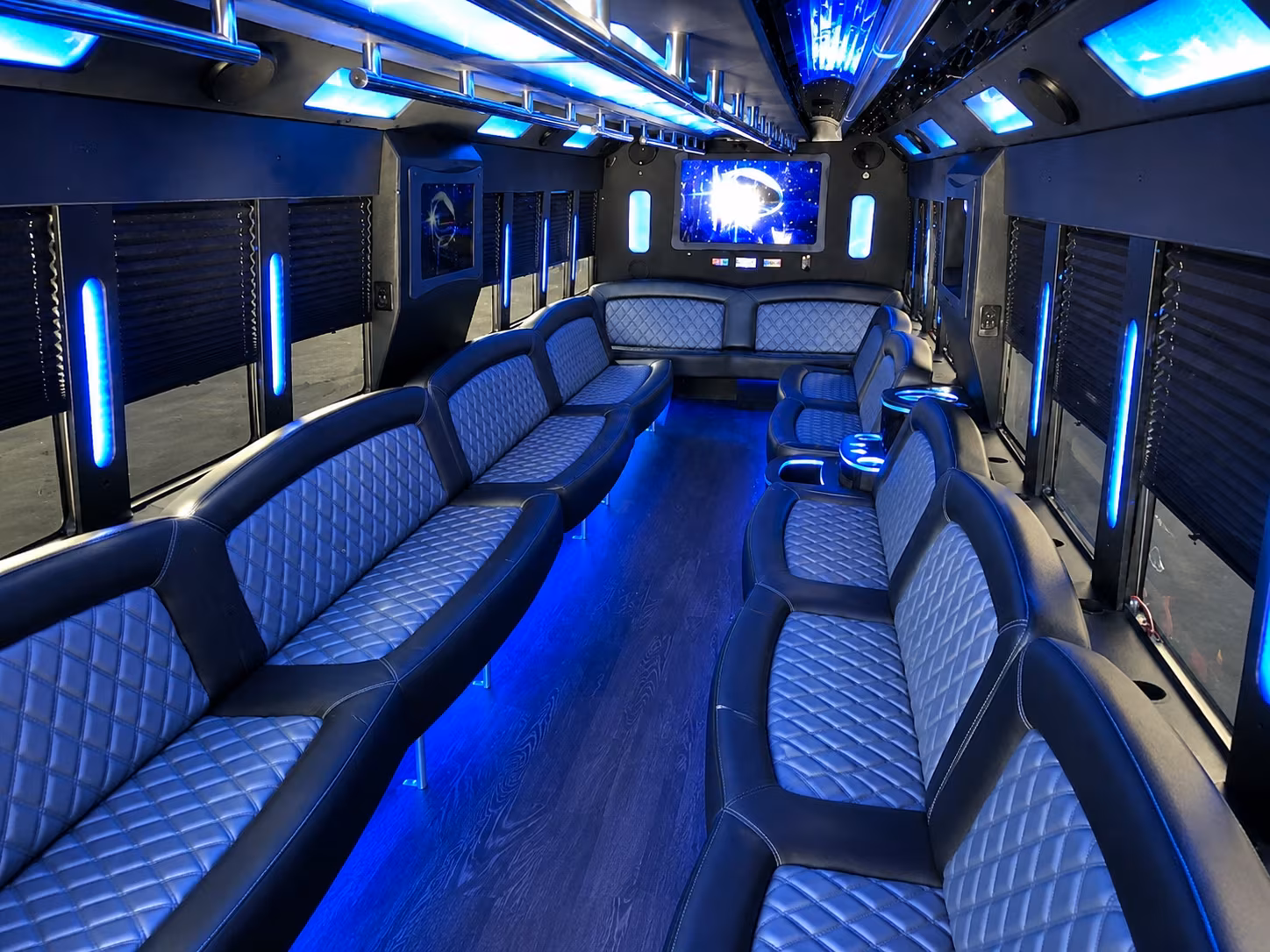 Austin Winery Tour & Pub Crawl Transportation party bus exterior