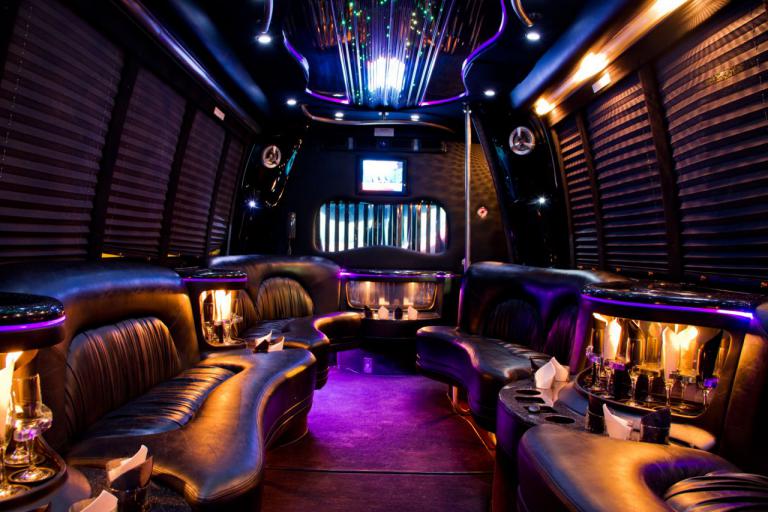 Austin 22 Passenger Party Bus Interior