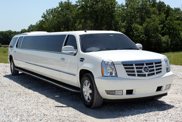Austin White Escalade Limo